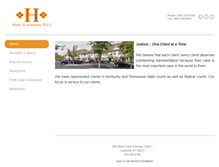 Tablet Screenshot of henry-legal.com